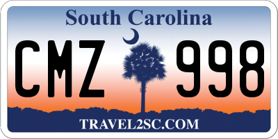 SC license plate CMZ998
