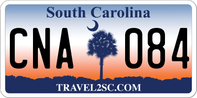 SC license plate CNA084