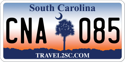 SC license plate CNA085