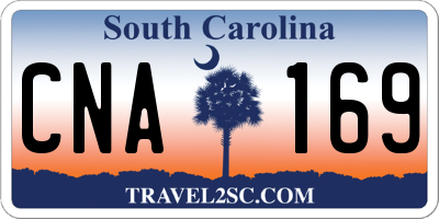 SC license plate CNA169