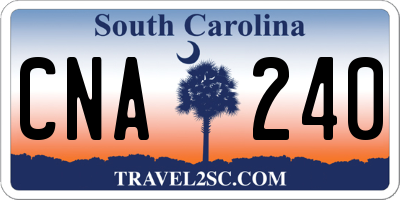 SC license plate CNA240