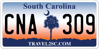 SC license plate CNA309