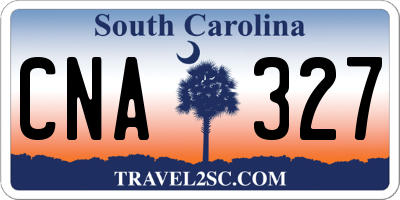 SC license plate CNA327