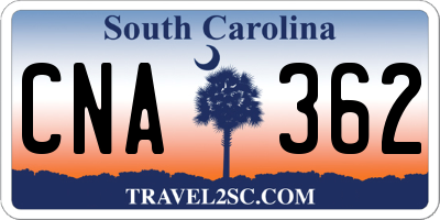 SC license plate CNA362