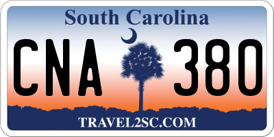 SC license plate CNA380