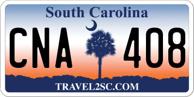 SC license plate CNA408