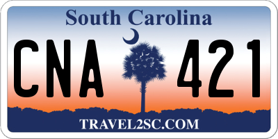 SC license plate CNA421