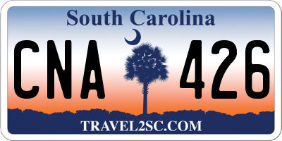 SC license plate CNA426