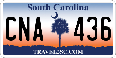 SC license plate CNA436