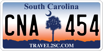 SC license plate CNA454