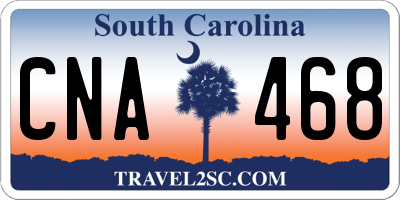 SC license plate CNA468