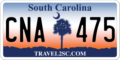 SC license plate CNA475