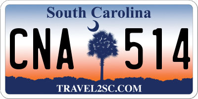 SC license plate CNA514