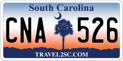 SC license plate CNA526