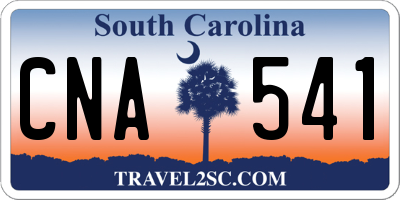 SC license plate CNA541