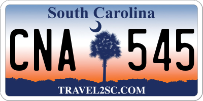SC license plate CNA545