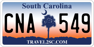 SC license plate CNA549