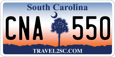 SC license plate CNA550