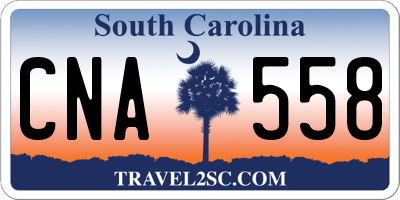 SC license plate CNA558