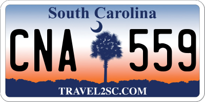 SC license plate CNA559