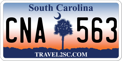 SC license plate CNA563