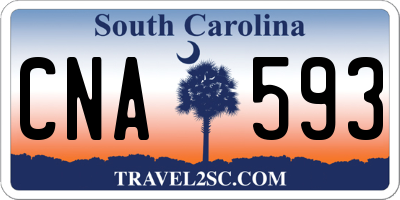SC license plate CNA593