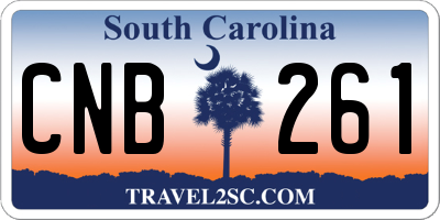SC license plate CNB261