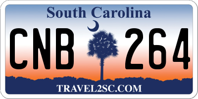 SC license plate CNB264