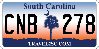 SC license plate CNB278
