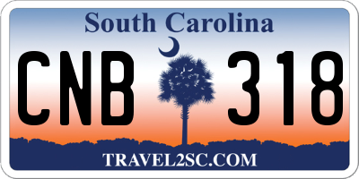 SC license plate CNB318