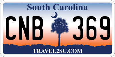 SC license plate CNB369