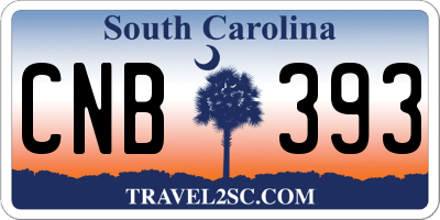 SC license plate CNB393