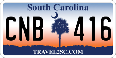 SC license plate CNB416