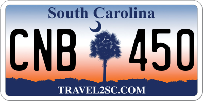SC license plate CNB450