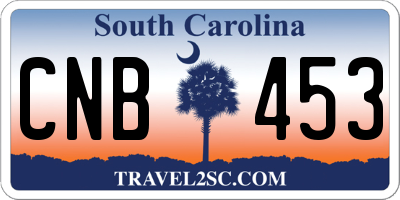 SC license plate CNB453