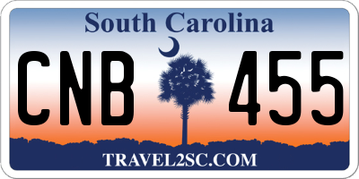 SC license plate CNB455