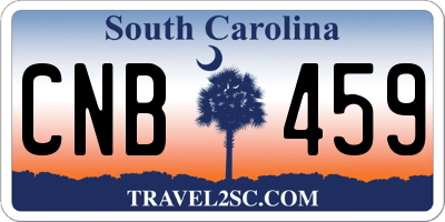 SC license plate CNB459