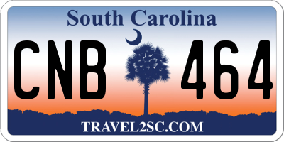 SC license plate CNB464
