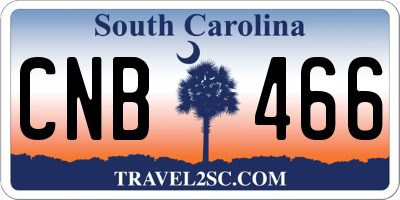 SC license plate CNB466