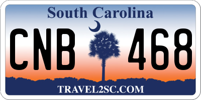 SC license plate CNB468