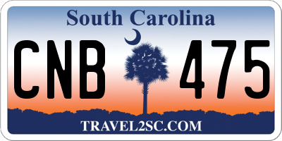 SC license plate CNB475