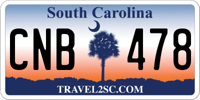 SC license plate CNB478