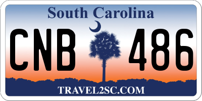 SC license plate CNB486
