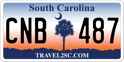 SC license plate CNB487