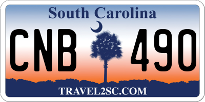 SC license plate CNB490