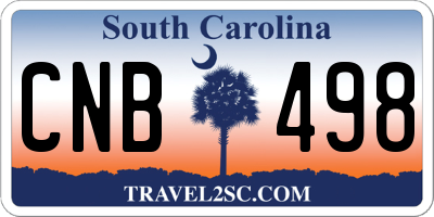 SC license plate CNB498