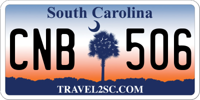 SC license plate CNB506