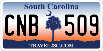 SC license plate CNB509