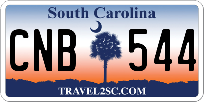 SC license plate CNB544