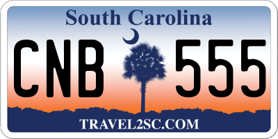 SC license plate CNB555